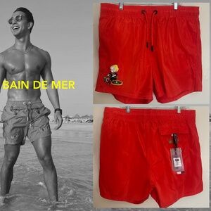 Bain de Mer Swim Trunks XXL runs small New with tags 5" inseam 100% polyester
